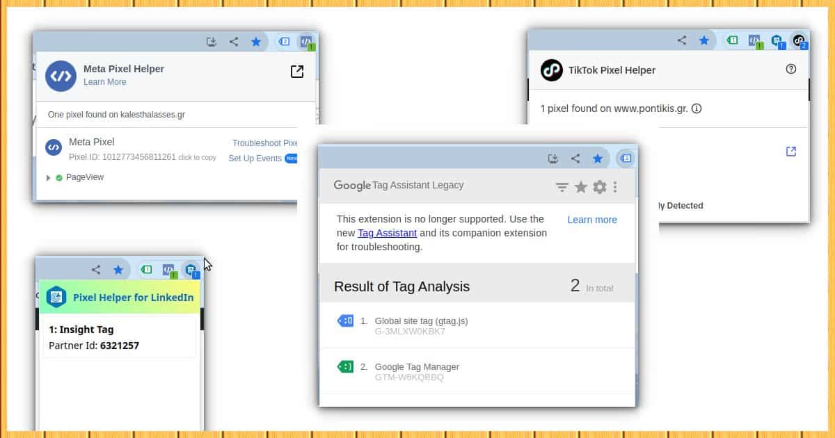 Chrome extensions for Google Tag Manager